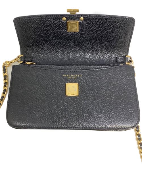 TORY BURCH（トリーバーチ）TORY BURCH (トリーバーチ) ショルダーウォレット ブラックの古着・服飾アイテム