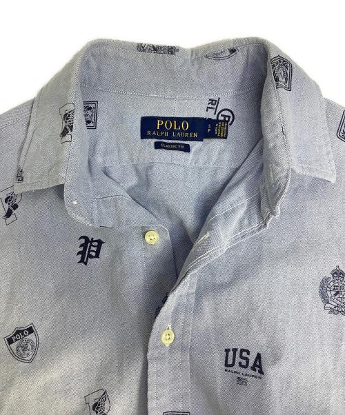 POLO RALPH LAUREN（ポロ・ラルフローレン）POLO RALPH LAUREN (ポロ・ラルフローレン) 半袖シャツ スカイブルー サイズ:Sの古着・服飾アイテム
