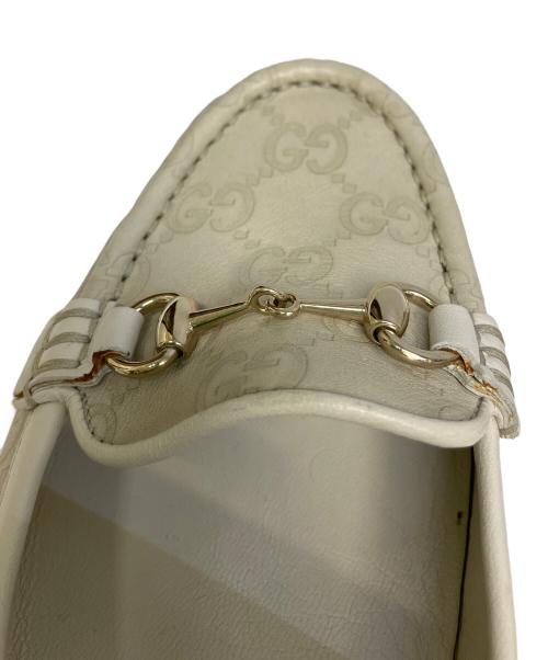 GUCCI（グッチ）GUCCI (グッチ) ドライビングシューズ ライトグレー サイズ:35 1/2の古着・服飾アイテム