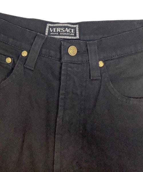 VERSACE（ヴェルサーチ）VERSACE (ヴェルサーチ) デニムパンツ ブラック サイズ:W27の古着・服飾アイテム