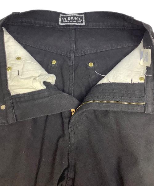 VERSACE（ヴェルサーチ）VERSACE (ヴェルサーチ) デニムパンツ ブラック サイズ:W27の古着・服飾アイテム