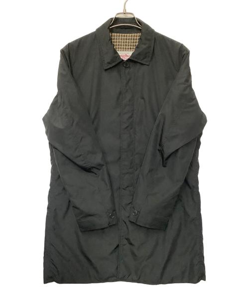 Harris Tweed（ハリスツイード）Harris Tweed (ハリスツイード) 中綿コート ブラック サイズ:48の古着・服飾アイテム