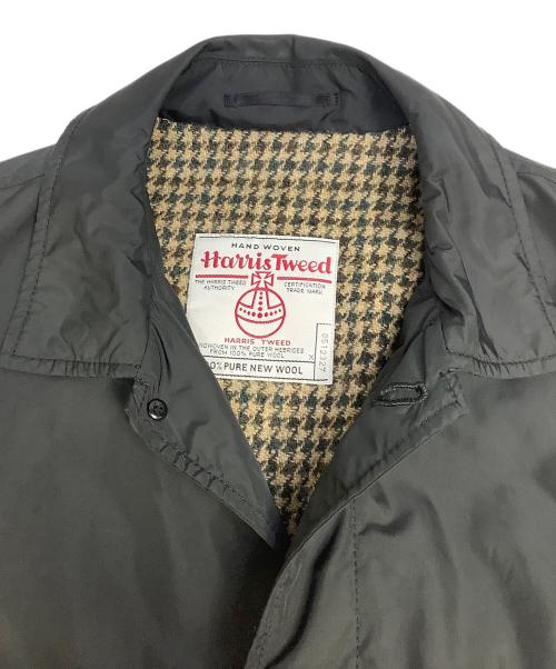 Harris Tweed（ハリスツイード）Harris Tweed (ハリスツイード) 中綿コート ブラック サイズ:48の古着・服飾アイテム
