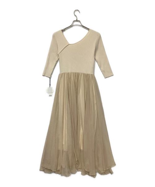 Lily Brown（リリーブラウン）Lily Brown (リリーブラウン) 長袖ワンピース ベージュ サイズ:F 未使用品の古着・服飾アイテム