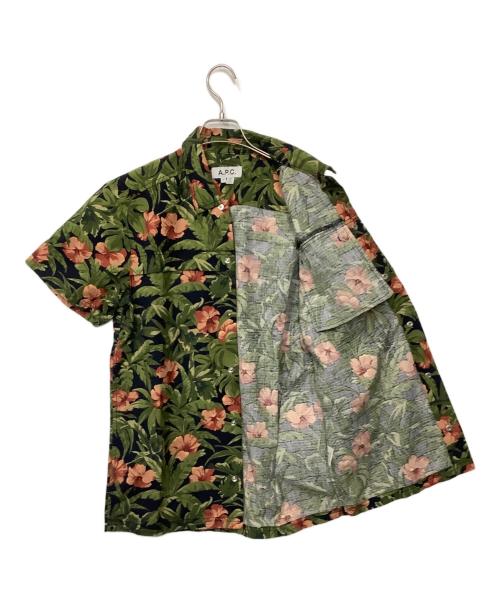 A.P.C.（アーペーセー）A.P.C. (アーペーセー) 半袖シャツ グリーン サイズ:Mの古着・服飾アイテム