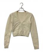 e BIOTOPビオトープ）の古着「cashmere Vneck compact knitcardigan」｜アイボリー