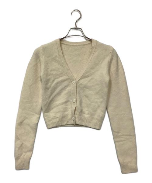 e BIOTOP（ビオトープ）e BIOTOP (ビオトープ) cashmere Vneck compact knitcardigan アイボリー サイズ:FREEの古着・服飾アイテム