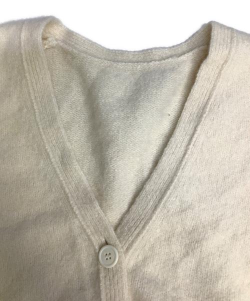 e BIOTOP（ビオトープ）e BIOTOP (ビオトープ) cashmere Vneck compact knitcardigan アイボリー サイズ:FREEの古着・服飾アイテム