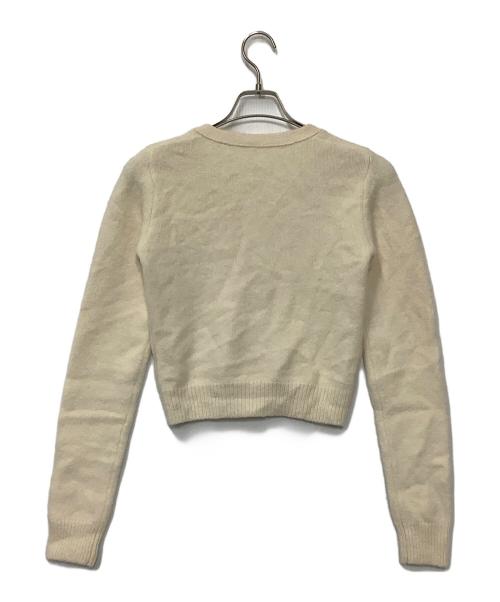 e BIOTOP（ビオトープ）e BIOTOP (ビオトープ) cashmere Vneck compact knitcardigan アイボリー サイズ:FREEの古着・服飾アイテム
