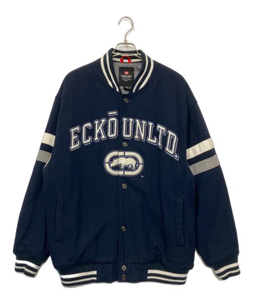 ECKO UNLTD（エコーアンリミテッド）ECKO UNLTD (エコーアンリミテッド) スタジャン ネイビー サイズ:Mの古着・服飾アイテム
