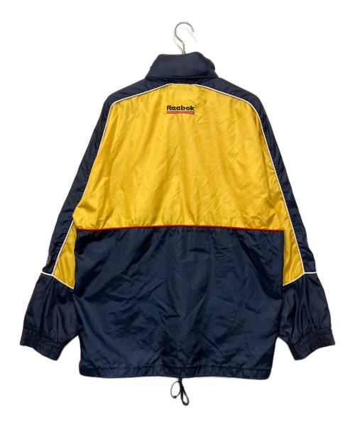 REEBOK（リーボック）REEBOK (リーボック) アノラックパーカー ネイビー×イエロー サイズ:Mの古着・服飾アイテム