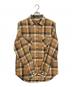 FIVE BROTHER (ファイブブラザー) 70-80'sチェックネルシャツ ベージュ×ブラック サイズ:L：11000円