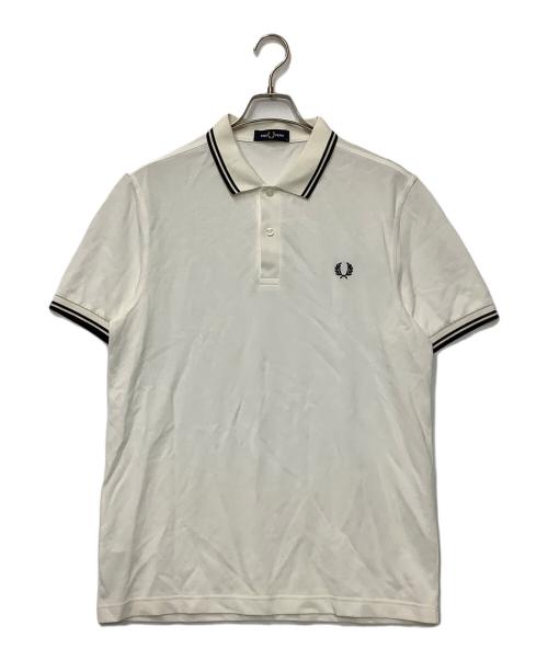 FRED PERRY（フレッドペリー）FRED PERRY (フレッドペリー) ポロシャツ ホワイト サイズ:Lの古着・服飾アイテム