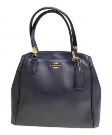 COACH（コーチ）の古着「ハンドバッグ」｜ネイビー