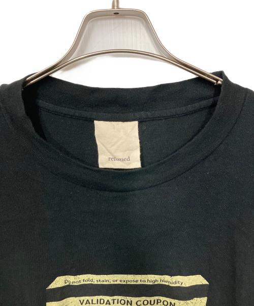refomed（リフォメッド）refomed (リフォメッド) 半袖カットソー ブラック サイズ:Size3の古着・服飾アイテム