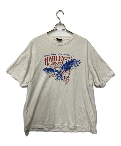 HARLEY-DAVIDSON（ハーレーダビッドソン）HARLEY-DAVIDSON (ハーレーダビッドソン) 半袖カットソー ホワイト サイズ:2XLの古着・服飾アイテム