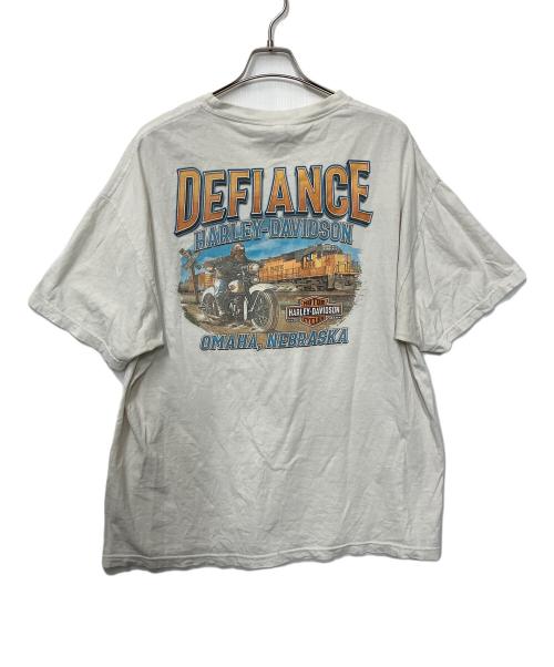HARLEY-DAVIDSON（ハーレーダビッドソン）HARLEY-DAVIDSON (ハーレーダビッドソン) 半袖カットソー ホワイト サイズ:2XLの古着・服飾アイテム