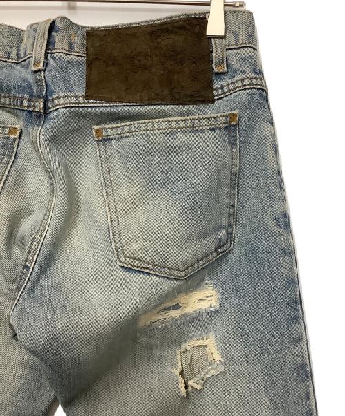 DOLCE & GABBANA（ドルチェ＆ガッバーナ）DOLCE & GABBANA (ドルチェ＆ガッバーナ) ダメージ加工デニムパンツ ブルー サイズ:44の古着・服飾アイテム