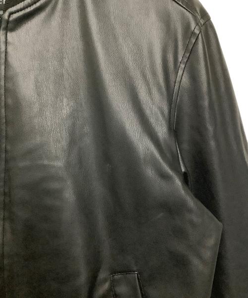 ZARA（ザラ）ZARA (ザラ) フェイクレザージャケット ブラック サイズ:Mの古着・服飾アイテム