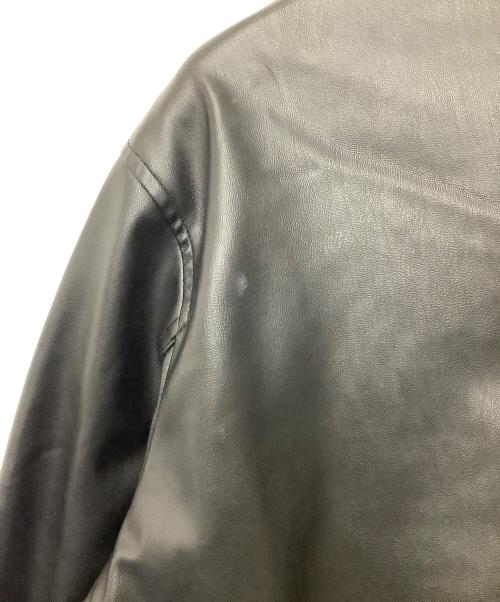 ZARA（ザラ）ZARA (ザラ) フェイクレザージャケット ブラック サイズ:Mの古着・服飾アイテム