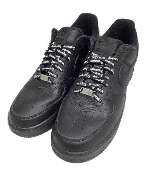 NIKE（ナイキ）NIKE (ナイキ) Supreme (シュプリーム) Nike Air Force 1 Low ブラック サイズ:27.5cmの古着・服飾アイテム