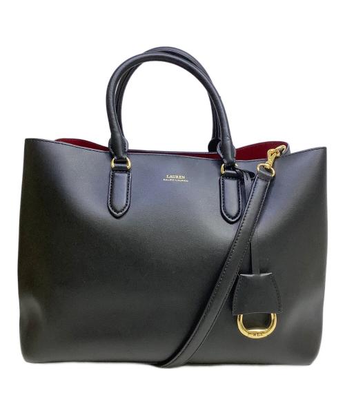 LAUREN RALPH LAUREN（ローレン ラルフ ローレン）LAUREN RALPH LAUREN (ローレン ラルフ ローレン) 2WAYショルダーバッグ ブラックの古着・服飾アイテム