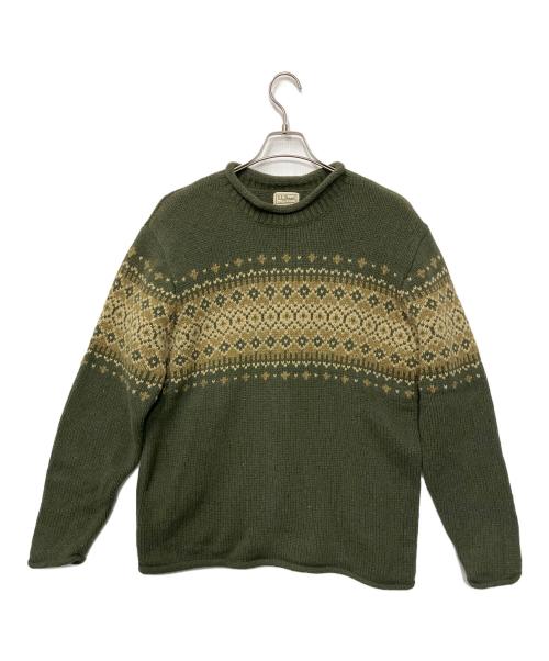 L.L.Bean（エルエルビーン）L.L.Bean (エルエルビーン) 90s厚手ニット グリーン サイズ:XLの古着・服飾アイテム