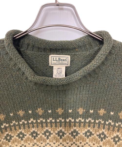 L.L.Bean（エルエルビーン）L.L.Bean (エルエルビーン) 90s厚手ニット グリーン サイズ:XLの古着・服飾アイテム