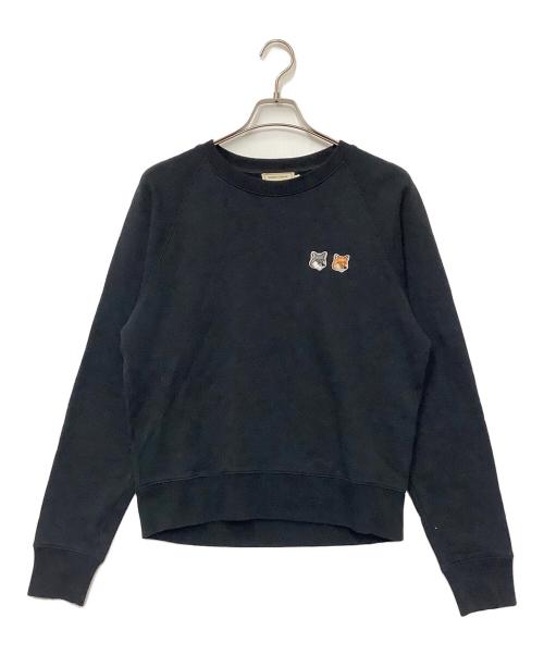 maison kitsune（メゾンキツネ）MAISON KITSUNE (メゾンキツネ) スウェット ブラック サイズ:Mの古着・服飾アイテム