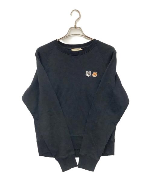maison kitsune（メゾンキツネ）MAISON KITSUNE (メゾンキツネ) スウェット ブラック サイズ:Mの古着・服飾アイテム