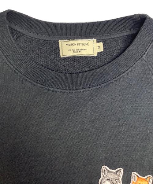 maison kitsune（メゾンキツネ）MAISON KITSUNE (メゾンキツネ) スウェット ブラック サイズ:Mの古着・服飾アイテム