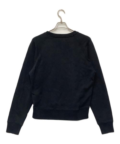 maison kitsune（メゾンキツネ）MAISON KITSUNE (メゾンキツネ) スウェット ブラック サイズ:Mの古着・服飾アイテム