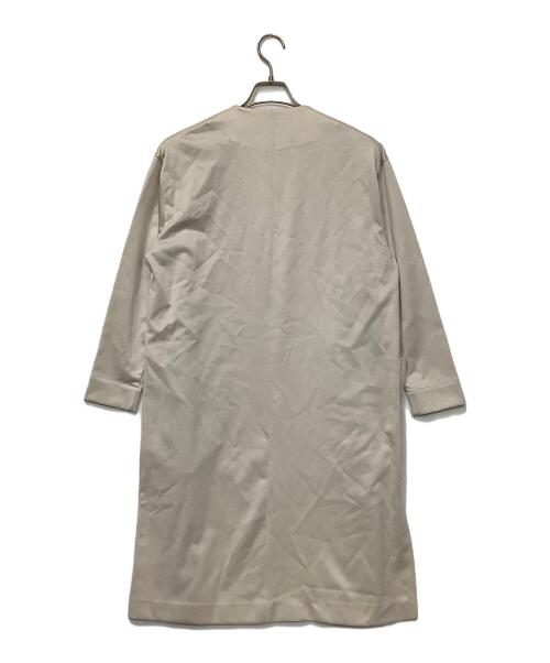 TOMORROW LAND（トゥモローランド）TOMORROW LAND (トゥモローランド) テンセルボンディング ノーカラーコート ベージュ サイズ:36の古着・服飾アイテム