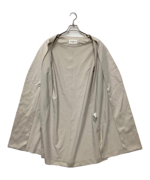 TOMORROW LAND（トゥモローランド）TOMORROW LAND (トゥモローランド) テンセルボンディング ノーカラーコート ベージュ サイズ:36の古着・服飾アイテム