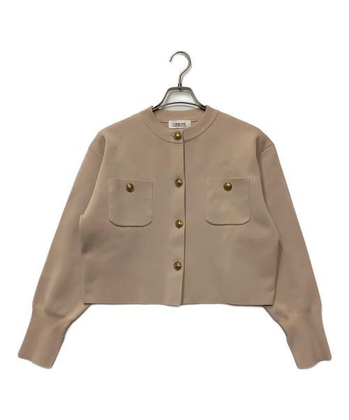 ARPEGE STORY（アルページュストーリー）Arpege story (アルページュストーリー) 金釦ニットジャケット ピンク サイズ:2の古着・服飾アイテム