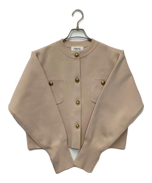 ARPEGE STORY（アルページュストーリー）Arpege story (アルページュストーリー) 金釦ニットジャケット ピンク サイズ:2の古着・服飾アイテム