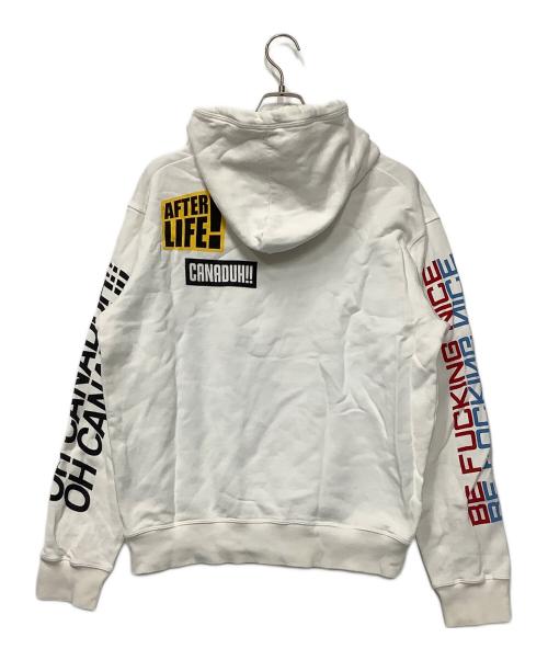 DSQUARED2（ディースクエアード）DSQUARED2 (ディースクエアード) パーカー ホワイト サイズ:Lの古着・服飾アイテム