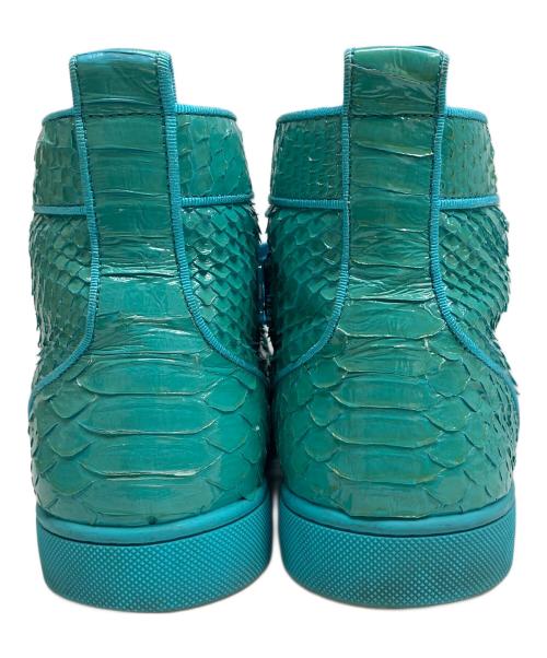 Christian Louboutin（クリスチャン・ルブタン）Christian Louboutin (クリスチャン・ルブタン) ハイカットスニーカー ブルー サイズ:43の古着・服飾アイテム