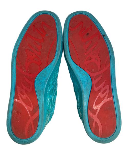 Christian Louboutin（クリスチャン・ルブタン）Christian Louboutin (クリスチャン・ルブタン) ハイカットスニーカー ブルー サイズ:43の古着・服飾アイテム