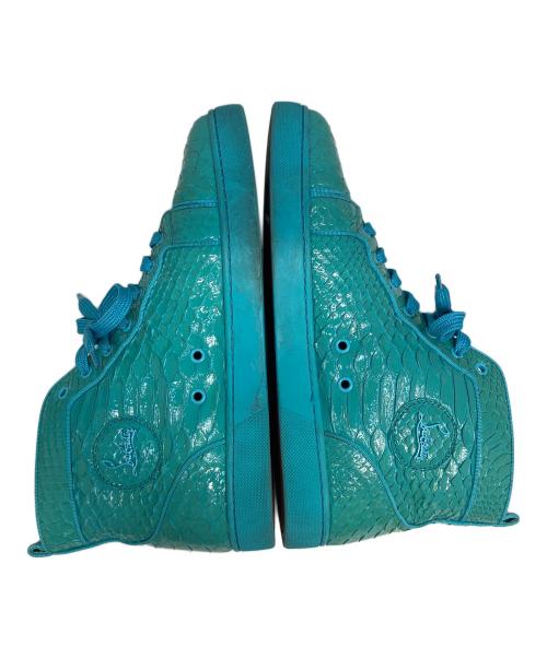 Christian Louboutin（クリスチャン・ルブタン）Christian Louboutin (クリスチャン・ルブタン) ハイカットスニーカー ブルー サイズ:43の古着・服飾アイテム