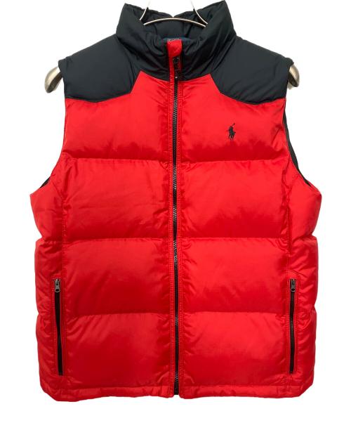 POLO RALPH LAUREN（ポロ・ラルフローレン）POLO RALPH LAUREN (ポロ・ラルフローレン) ダウンベスト レッド サイズ:Lの古着・服飾アイテム