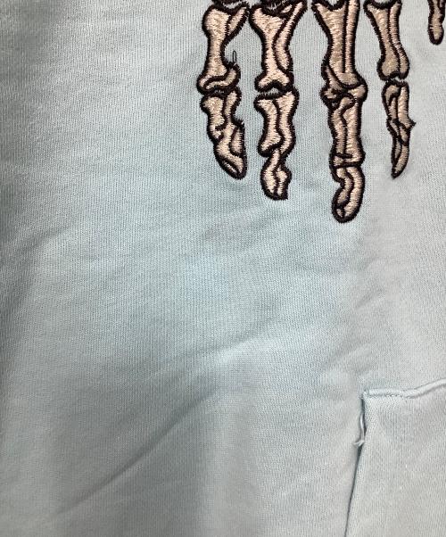 GODSPEED（ゴッドスピード）GODSPEED (ゴッドスピード) 刺繍パーカー スカイブルー サイズ:Lの古着・服飾アイテム