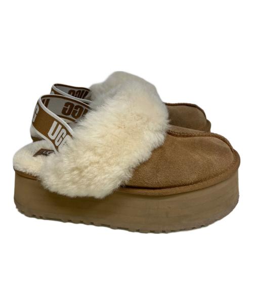 UGG（アグ）UGG (アグ) FUNKETTE ベージュ サイズ:24の古着・服飾アイテム