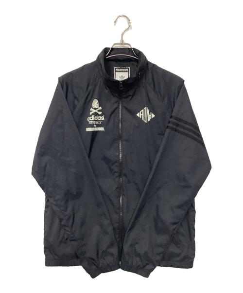 adidas Originals（アディダスオリジナル）adidas originals (アディダスオリジナル) NEIGHBORHOOD (ネイバーフッド) ナイロンジャケット ネイビー サイズ:Lの古着・服飾アイテム