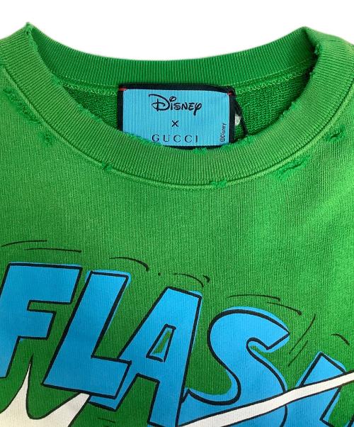 GUCCI（グッチ）GUCCI (グッチ) Disney (ディズニー) Donald Duck Sweatshirt グリーン サイズ:XS 未使用品の古着・服飾アイテム