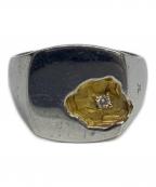 TOM WOODトムウッド）の古着「Mined Ring Small Diamond」｜シルバーカラー