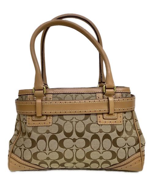 COACH（コーチ）COACH (コーチ) ハンドバッグ ベージュの古着・服飾アイテム