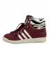 adidas originals (アディダスオリジナル) ハイカットスニーカー レッド サイズ:24.5cm：5000円