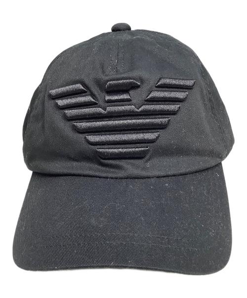 EMPORIO ARMANI（エンポリオ アルマーニ）EMPORIO ARMANI (エンポリオ アルマーニ) キャップ ブラック 未使用品の古着・服飾アイテム