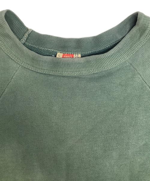 Hanes（ヘインズ）Hanes (ヘインズ) スウェット グリーン サイズ:Lの古着・服飾アイテム